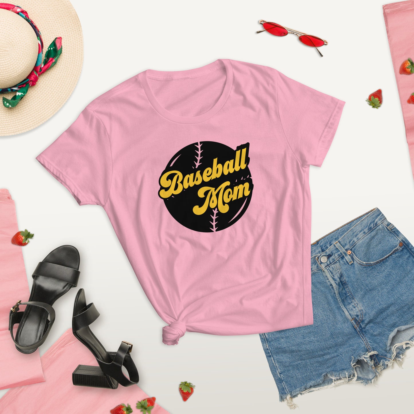 Baseball Mom Pink Retro