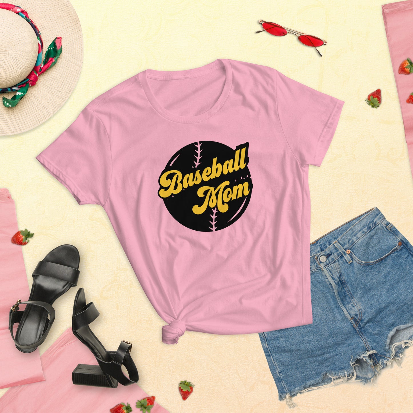 Baseball Mom Pink Retro