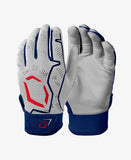 Evoshield Pro-Srz Batting Gloves - Team White / Navy / Scarlet