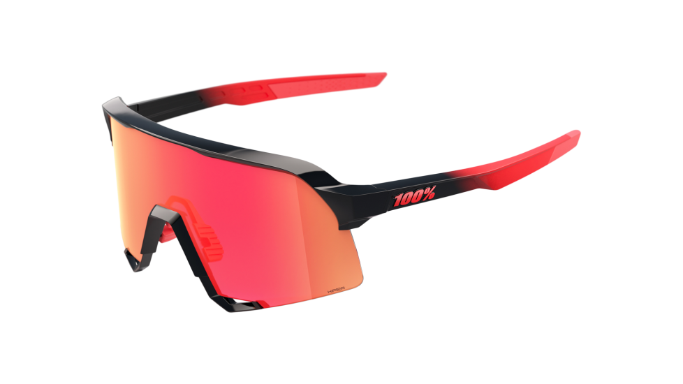 100% サングラス S3 - ELLY DE LA CRUZ - LE 100% Elly Dela Cruz S3 Gloss Black / Matte Red HiPER Fire