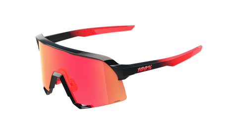 100% Elly Dela Cruz S3 Gloss Black / Matte Red HiPER Fire red Mirror Lens