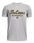 Canes UA GREY Locker Tee