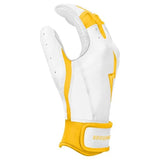 Bruce Bolt Premium Pro Chrome Series Yellow Batting Gloves