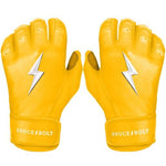 Bruce Bolt Premium Pro Original Series Yellow Batting Gloves